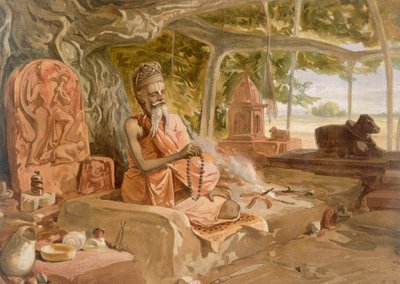 ヒンドゥーファキル、「インドの古代と現代」、1867年 作： William Crimea Simpson