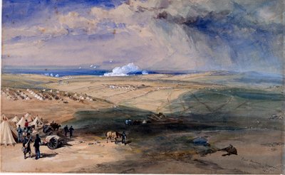 1854年11月、セバストポルの前のラグラン卿の4分の1 作： William Crimea Simpson