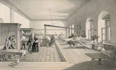 Scutariの病院の病棟の1つ 作： William Crimea Simpson