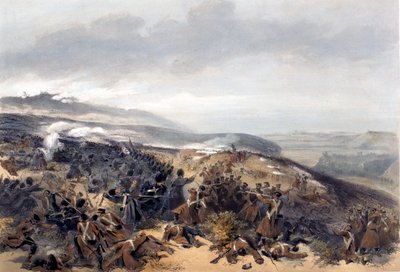 インカーマンの戦いで2つの砲台を取り戻したときの警備隊の2回目の突撃 作： William Crimea Simpson
