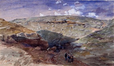 死の影の谷、ウォロンゾフロードの洞窟、1854年 作： William Crimea Simpson