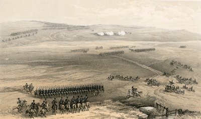 ブルガナックの高さの騎兵隊事件-最初の銃、1854年9月19日 作： William Crimea Simpson