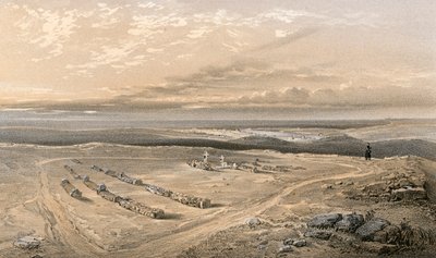 インカーマンに落ちた将校第4師団のキャスカートの丘の砦の墓 作： William Crimea Simpson