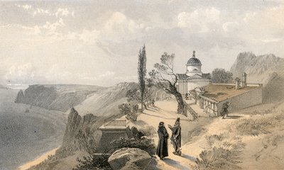 西を望む聖ジョージ修道院とフィオレンテ岬 作： William Crimea Simpson
