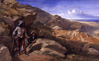 丘の中の2人の盗賊、1857 作： William Crimea Simpson