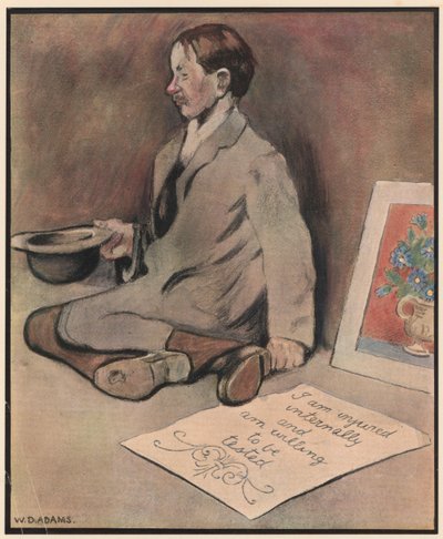 The Pavement Artist, "Coppers for color chalks" (カラーリソ) 作： William Dacres Adams