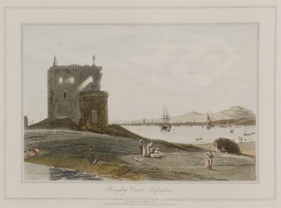 ブローチ・キャッスル、フォアファーシャー 作： William Daniell
