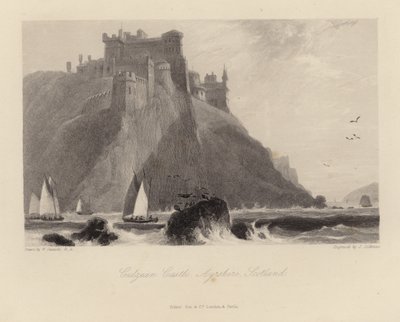 スコットランドのエアシャーのCulzean城 作： William Daniell