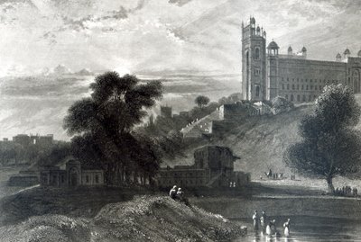 アグラ近くのファテープルシークリー、R。ブランダールの彫刻（彫刻） 作： William Daniell