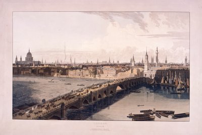 ロンドンブリッジ、1804年 作： William Daniell