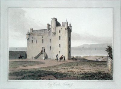 ケイスネス州メイ城（カラーリトグラフ 作： William Daniell