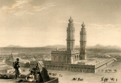 コインバトールのモスク、1835年。 作： William Daniell