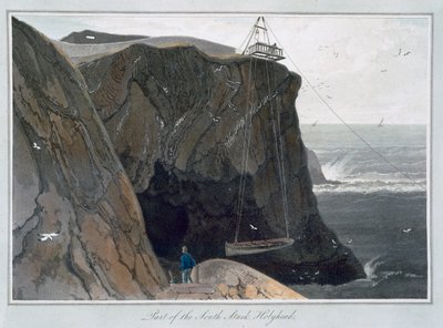 「サウススタックの一部、ホーリーヘッド」、アングルシー、ウェールズ、1829 作： William Daniell