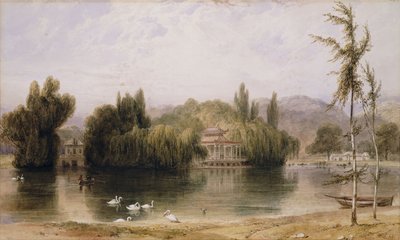1827年のヴァージニアウォーターのシーン 作： William Daniell