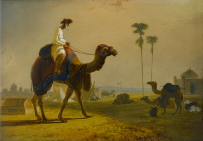 ヒルカララクダ（東インド諸島の情景）、1832 作： William Daniell