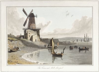 タウンズエンドミル、リバプール、1814-1825 作： William Daniell
