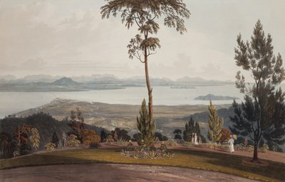 プリンス オブ ウェールズ島、ストロベリー ヒルからの眺め 作： William Daniell