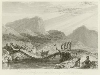Ba-Fingに架かる橋の眺め 作： William Daniell