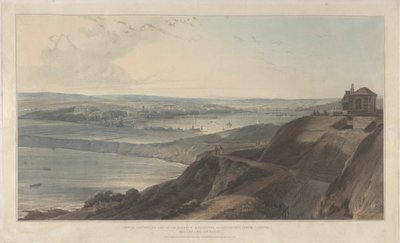 Näkymä kaupunkiin ja osa Falmouthin satamaa Pendennis Castle, Cornwall 作： William Daniell