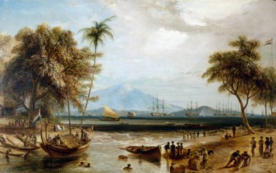 ジャワ島のアンジェール・ポイントにあるウォーターポイント（インドネシア） 作： William Daniell