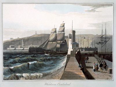 「ホワイトヘブン、カンバーランド」、1814-1825 作： William Daniell