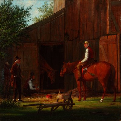 病気の馬 1869年 （油彩・キャンバス） 作： William Davis