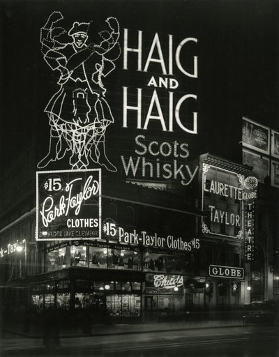 グローブシアター、46th Street and Broadway、c.1916-17 作： William Davis Hassler