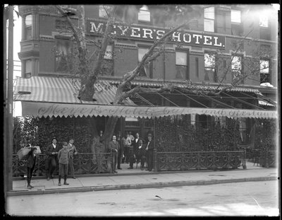 マイヤーズホテル、ホーボーケン、1910年頃 作： William Davis Hassler