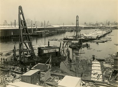 未確認の工業用ウォーターフロントサイト、c.1910-21 作： William Davis Hassler