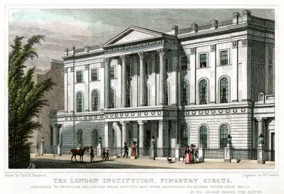 ロンドン機関、フィンズベリーサーカス、ロンドン、1827年。 作： William Deeble