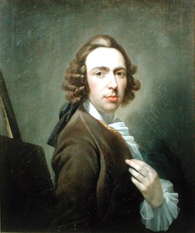 自画像、1750年頃（油彩・キャンバス） 作： William Delacour