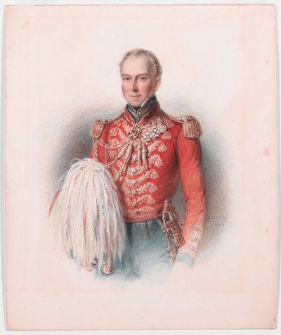 ウィリアム・ジョージ・キース・エルフィンストーン少将、1837年頃 作： William Derby