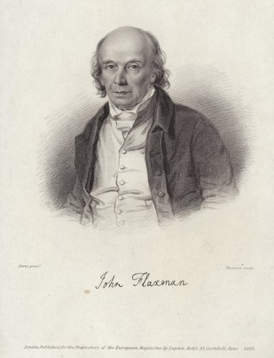 ジョン・フラックスマンの肖像 作： William Derby