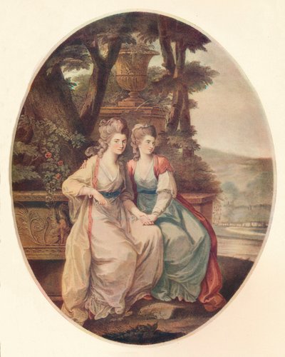 デボンシャー公爵夫人とダンキャノン夫人、1782年 作： William Dickinson