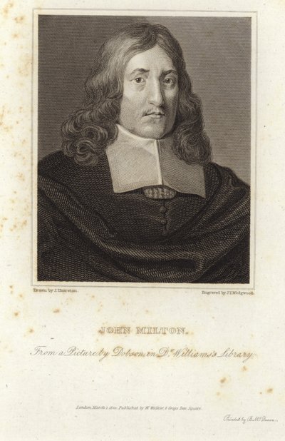 ジョン・ミルトンの肖像 作： William Dobson
