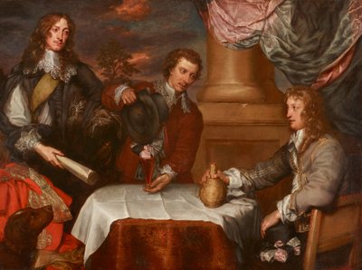 ルパート皇太子、ウィリアム・レッジ大佐（おそらく）、ジョン・ラッセル大佐の肖像画 作： William Dobson