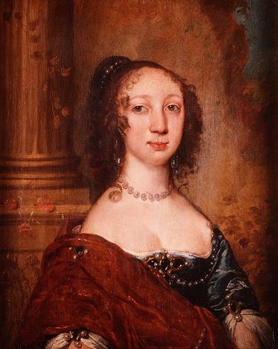 女性の肖像、半身 作： William Dobson