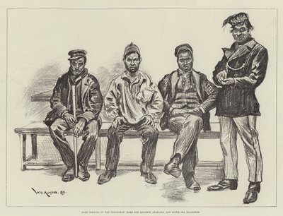 アジア人、アフリカ人、南海の島民のための見知らぬ人の家の囚人 作： William Douglas Almond