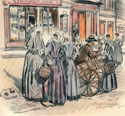 ストリートゴシップ、カンペレ、1915 作： William Douglas Almond