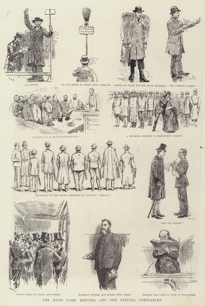 ハイドパーク会議と特別巡査 作： William Douglas Almond