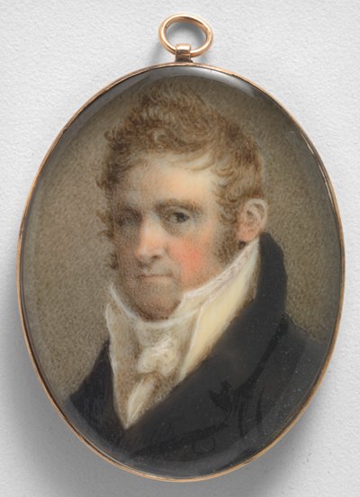 ウィリアム・ダンラップの自画像、1805年頃 作： William Dunlap