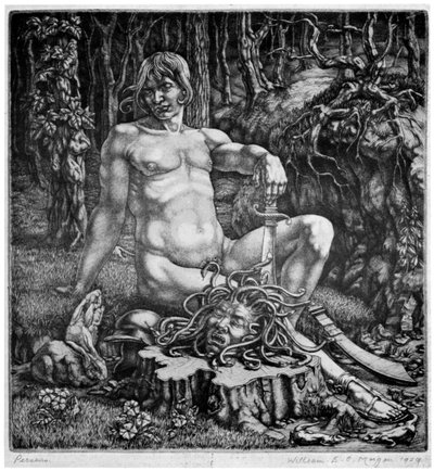 ペルセウス」、1929年 1930年 作： William EC Morgan