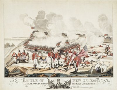ニューオーリンズの戦いと少将パッケナムの死 作： William Edward (after) West