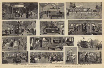 HMSマールボロエンジニアリング学生学校、ポーツマス 作： William Edward Atkins