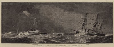 Berehaven沖のHMS Devastationの海上裁判 作： William Edward Atkins