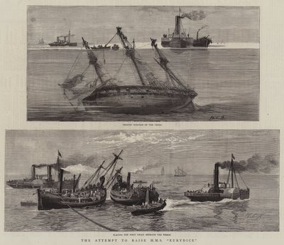 HMS Eurydiceを上げる試み 作： William Edward Atkins