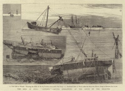 HMS Doterelの喪失、災害現場でのダイビング 作： William Edward Atkins