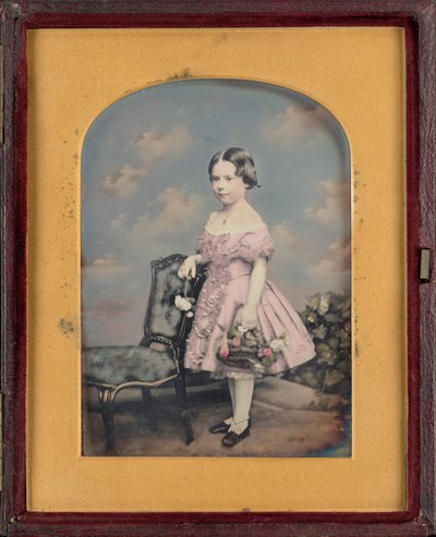 少女の肖像,c.1852年（写真） 作： ウィリアム・エドワード・キルバーン