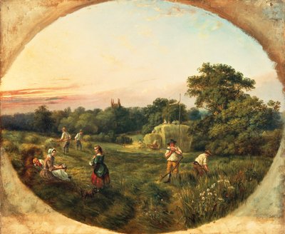 マシューフィールドの干し草、ハンズワース、1859 作： William Ellis
