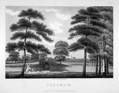 1792年、ロンドン、クラパムの眺め 作： William Ellis